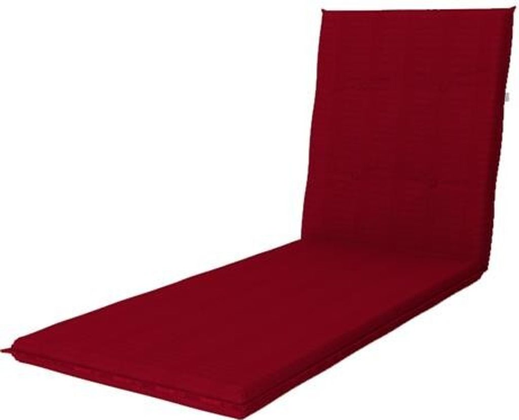 Liegenauflage 195 x 60 x 6 cm rot Produktbild 