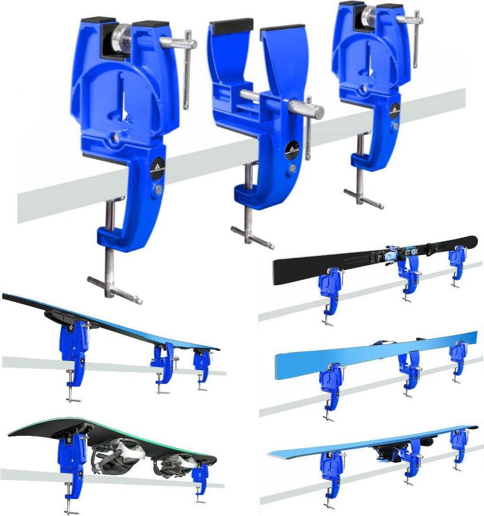 SkinRocks Ski Vise Racing Skispanner Pro Plus World Cup Skihalterung blue