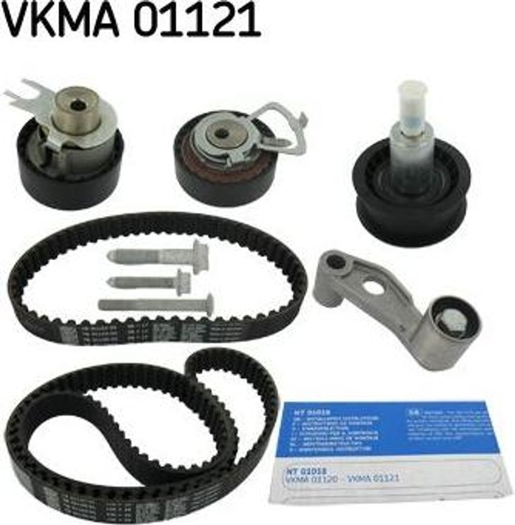 SKF VKMA01121 Zahnriemensatz OE 036109119AG kompatibel mit A2, Altea, Altea XL, Arosa, Cordoba, Ibiza, Inca, Leon, Toledo, Fabia, Octavia, Bora, Ca...