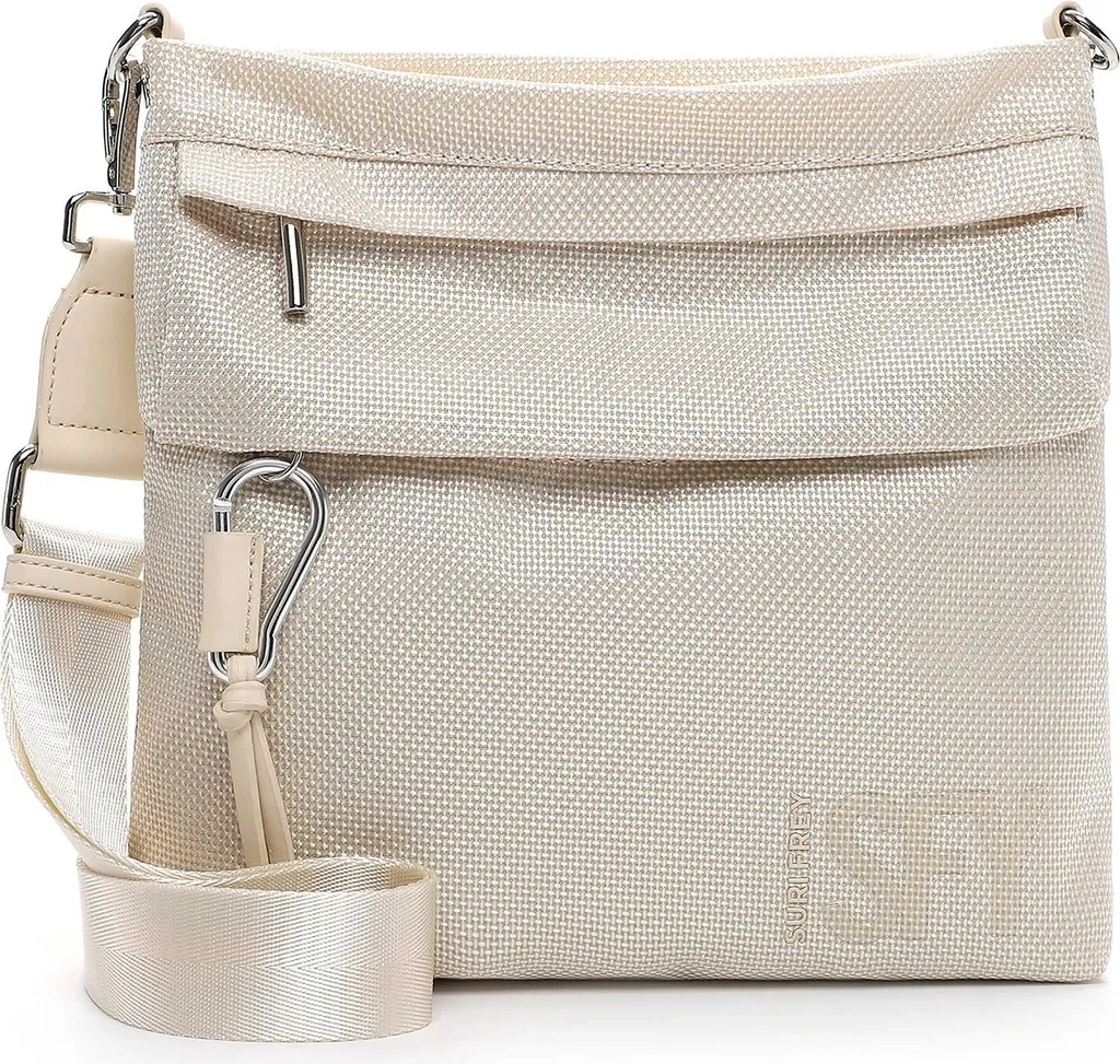 Sac Crossover souple Suri Sports Marry Ecru avec bandoulière réglable