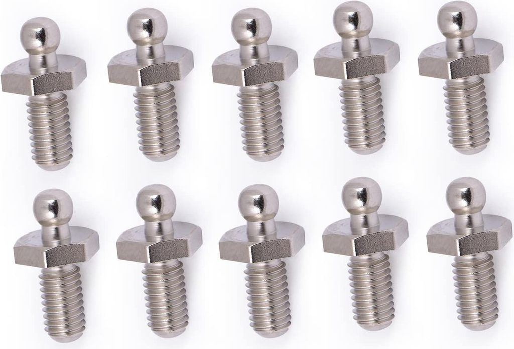 10 x TENAX Maschinenschraube, Ø M5, Messing vernickelt