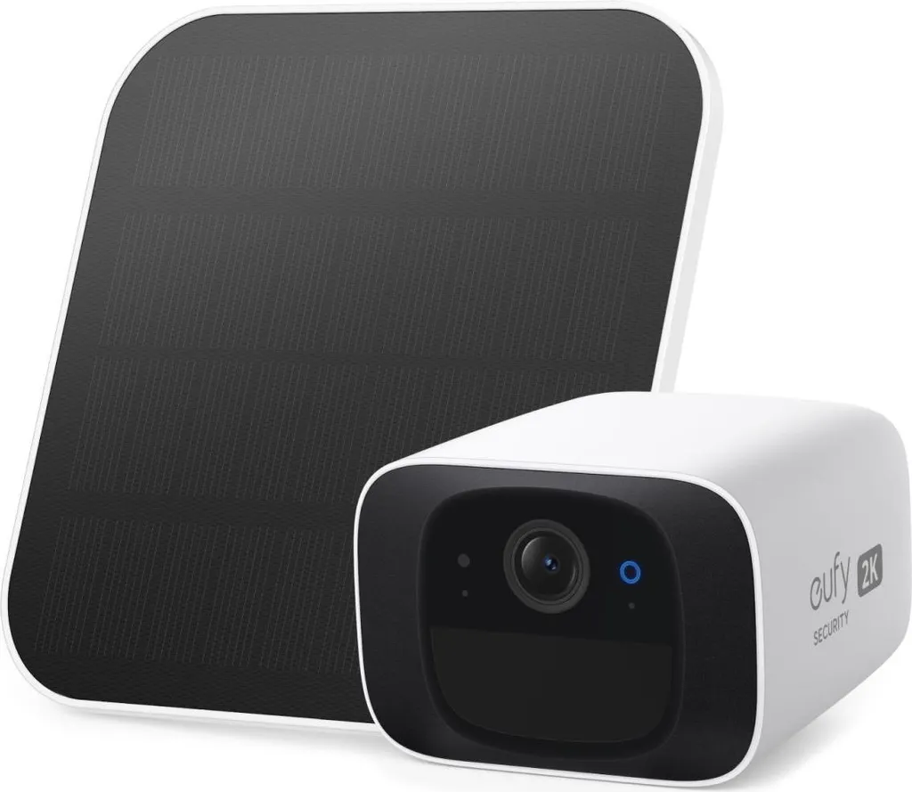 Caméra de surveillance solaire 2K Eufy SoloCam C210 extérieure noire