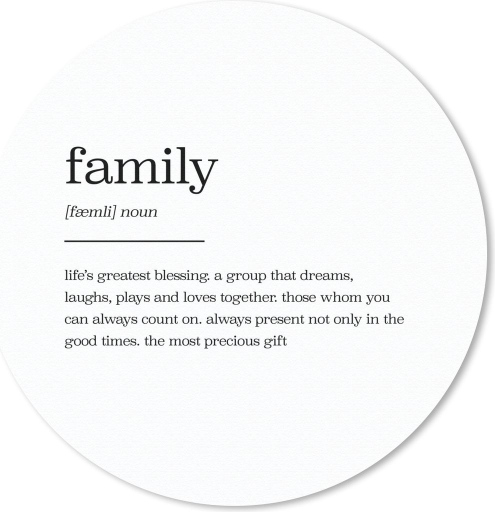 MuchoWow Mauspad Mousepad zitate - sprichwörter - Wörterbuch - Familie 40x40 cm - Mousepads - Maus Mat - Pad - Mausunterlage - Schreibtisch Acc...