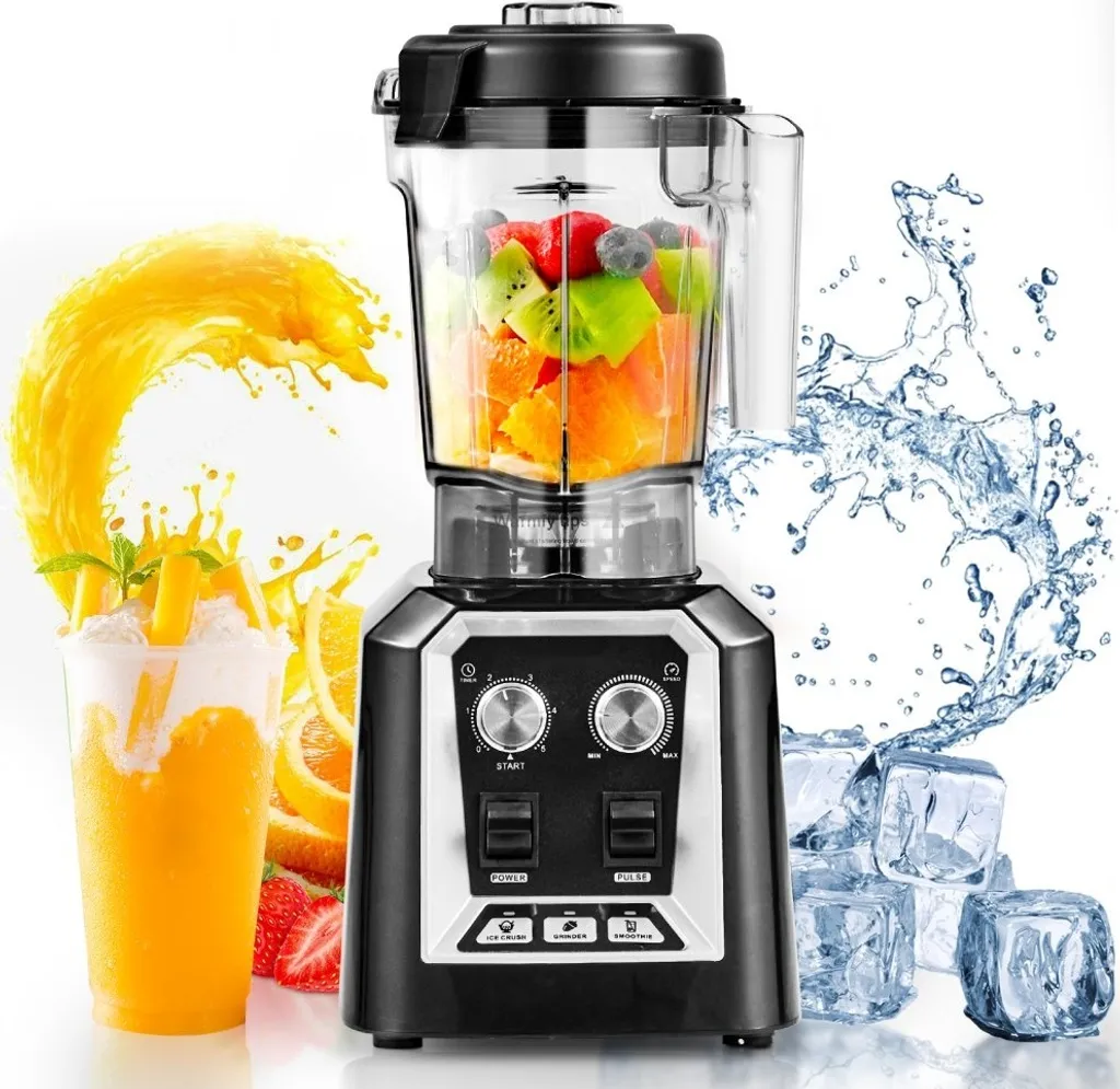 Blender haute performance 2200W - Mixeur universel professionnel de 2L