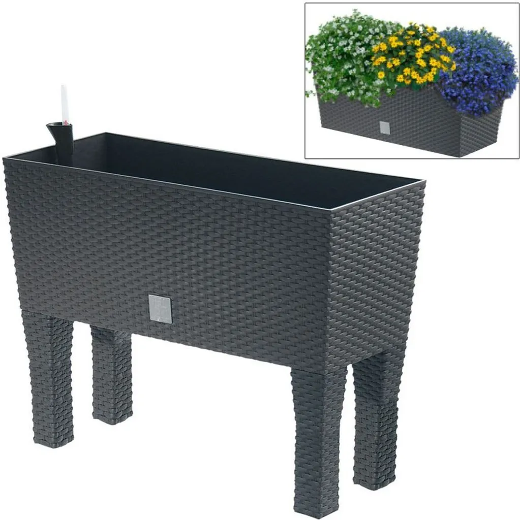 Pot de fleurs haut rATO CASE 60cm contre le vis-à-vis sur balcon
