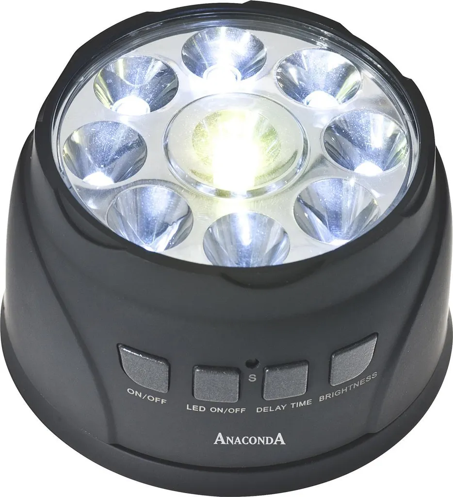 Fini le Noir en Bivouac - Lampe de Tente ANACONDA Radio Link Automatique