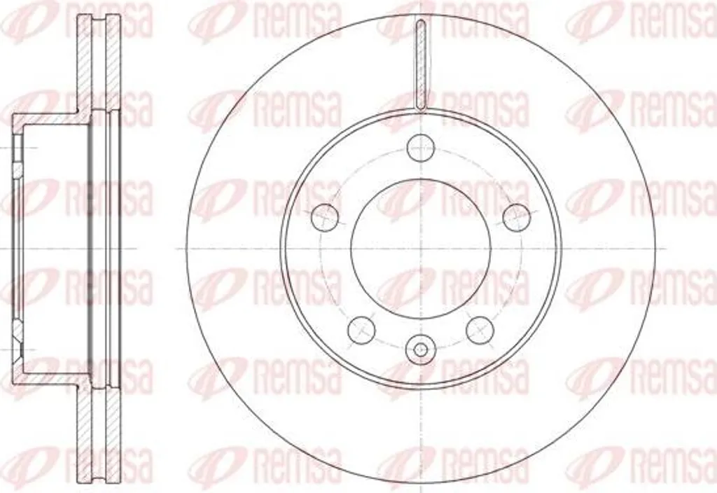 Disque de frein REMSA 61475.10 pour Master et Movano - Qualité OE