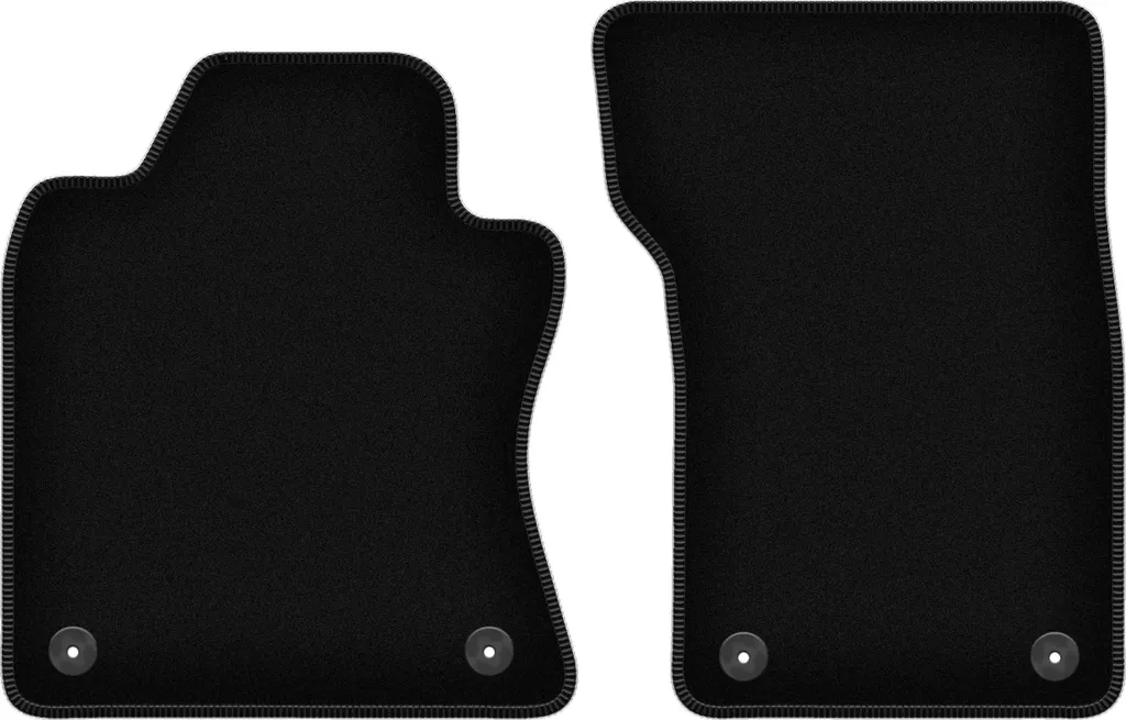Wielganizator Tappetini anteriori in velluto per Infiniti Q50 (2013-, berlina) neri, set 2 pz, con fissaggi