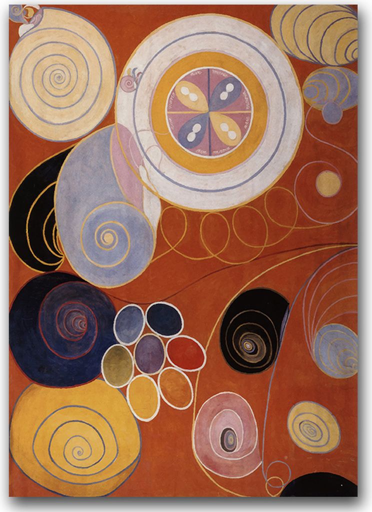 Poster - Canvas - Leinwand - 59,4 cm x 84,1 cm - Fotoposter - Leinwandkunst - Sie Tens Main IV Hilma af Klint