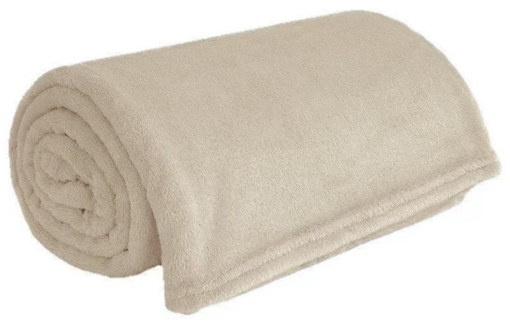 Modeo | Decke - Kuscheldecke - 160 x 200 cm beige - Wohndecke - Sofadecke - Tagesdecke