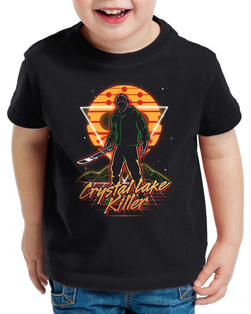 style3 Retro Camper Killer T-Shirt für Kinder