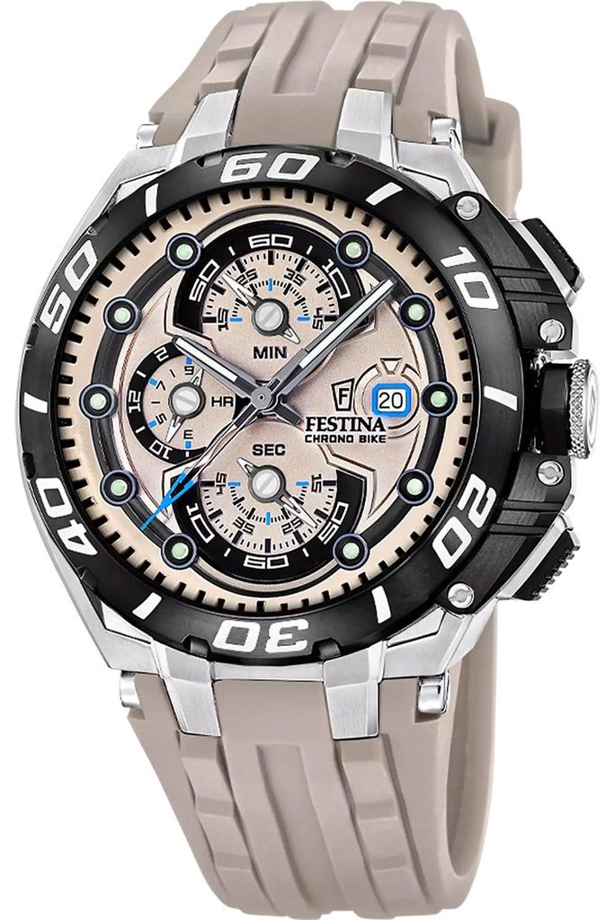Festina Herrenuhr Chrono bike F20755/2 Chronograph Braun, Schwarz