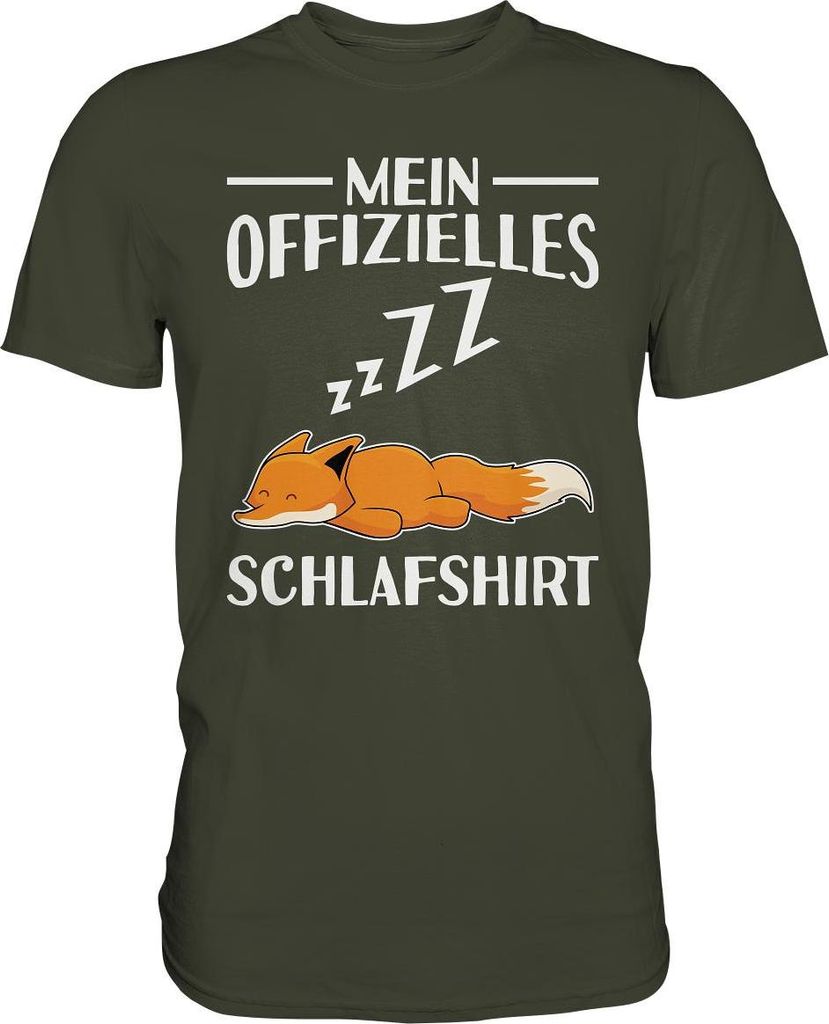 Offizielles Schlafshirt Nachthemd Schlafanzug Pyjama Fuchs Produktbild 