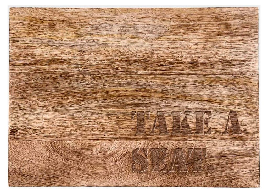 Bierkastensitz TAKE A SEAT Sitzauflage aus Holz, mobiler Hocker für Balkon, Bierbank, Camping Tisch und Festival