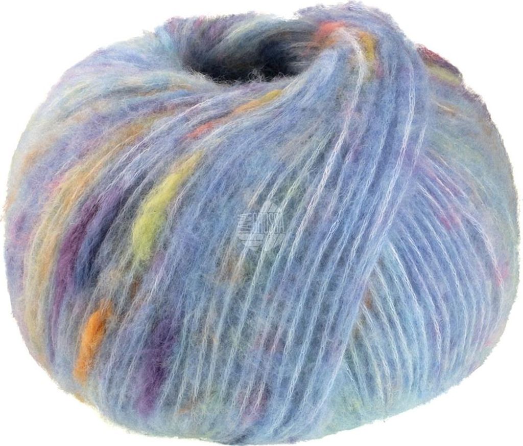 Lana Grossa - Cassata 0005 hellblau pink gelb orange blaulila