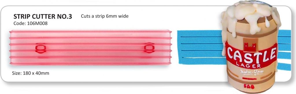 Kunststoffschneider für Beschichtungsmaterial - Streifen 6mm