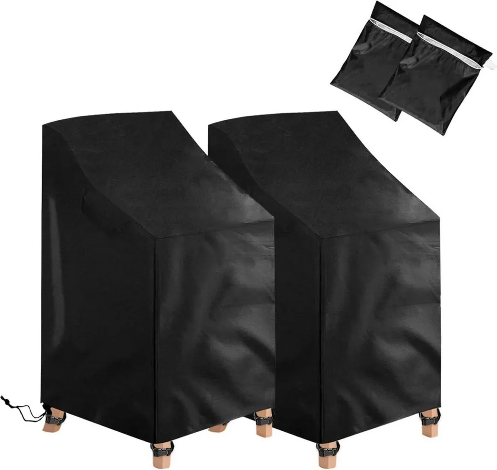 Bâche de Protection Fauteuil de Jardin Oxford Lot de 2 Tailles 72x92x120