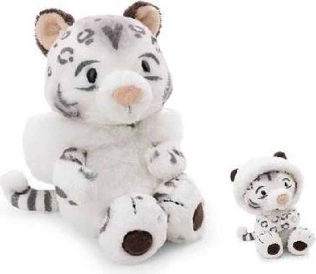 NICI Kuscheltier Schneeleopard Eleni Snowbell 35cm - weiß - Weiches Plüschtier – niedliches Stofftier zum Kuscheln & Spielen – tolle Geschenk...