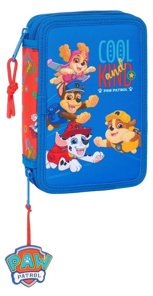 Doppel-Federtasche The Paw Patrol Cool Blau Rot 12.5 x 19.5 x 4 cm 29 Stücke