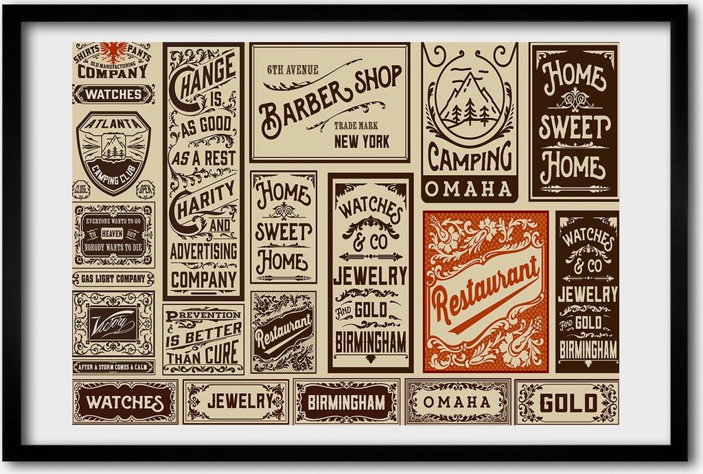 Bild 60x40 MDF-Rahmen, Wandkunst Anzeigen und Labels