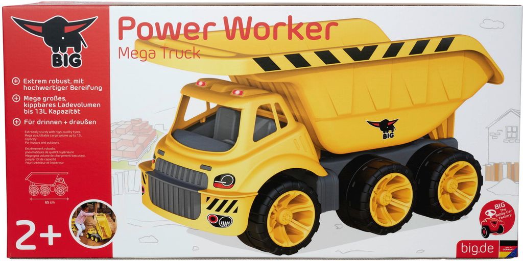 BIG Power Worker Mega Kipper, LKW, 2 Jahr(e), Kunststoff, Produktbild 
