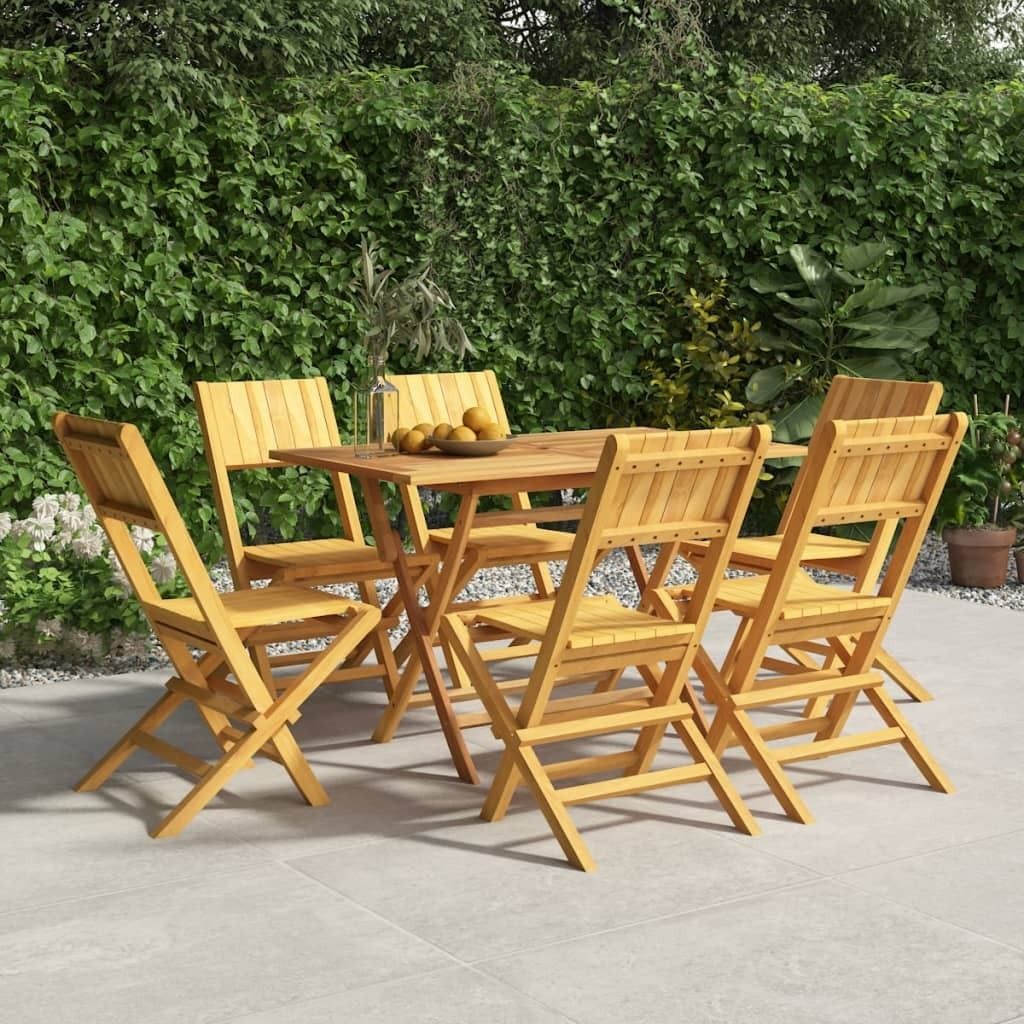 Gartenstühle 6 Stk. Klappbar 47x61x90 cm Massivholz Teak , Gartenstühle Design 2024