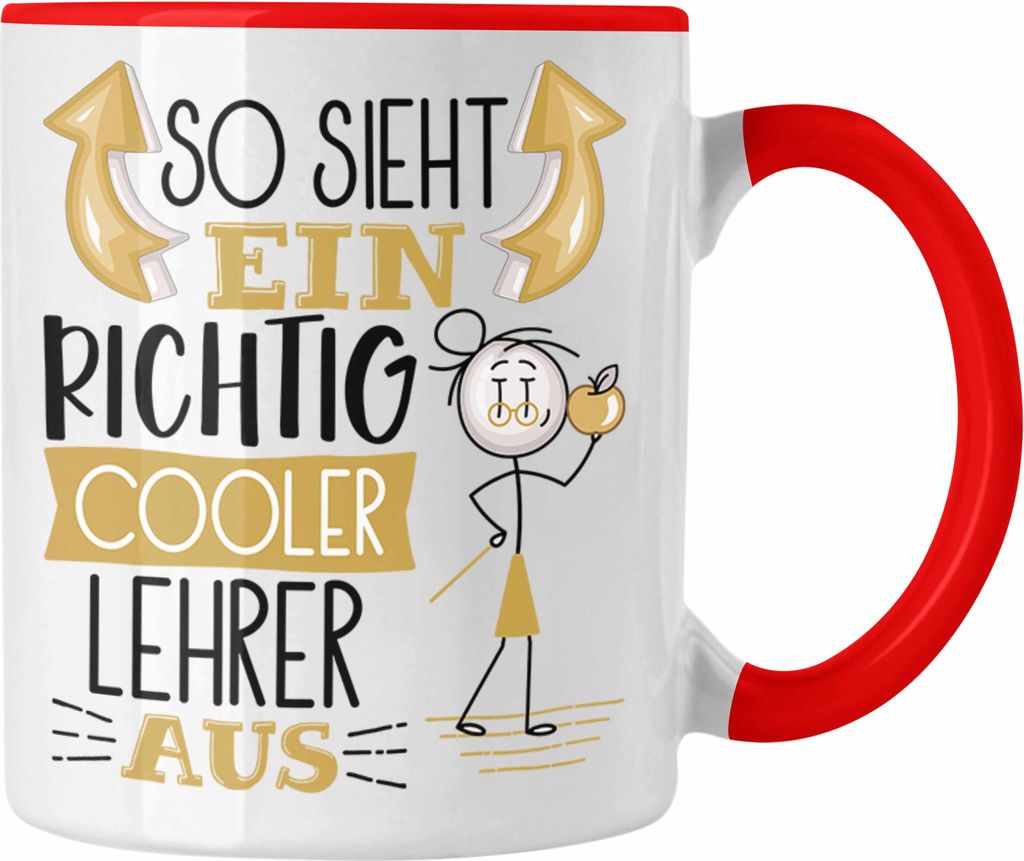 Trendation - Lehrer Tasse Geschenk So Sieht Ein RIchtig Cooler Lehrer Aus Geschenkidee Lustiger Spruch Geburtstag Becher Kaffeetasse Abschiedsgesch...