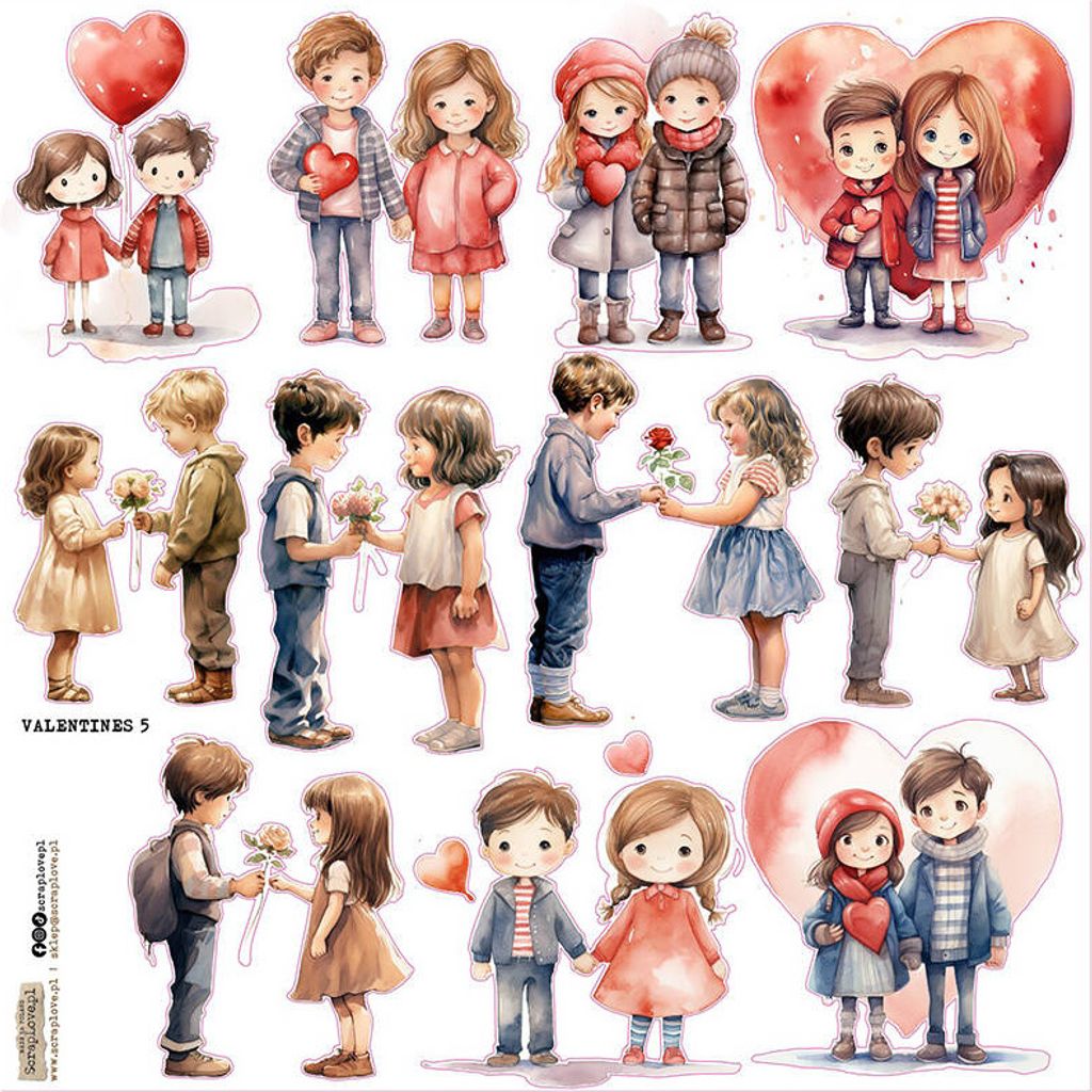 AUFKLEBER - ScrapLove - Valentinstag 5