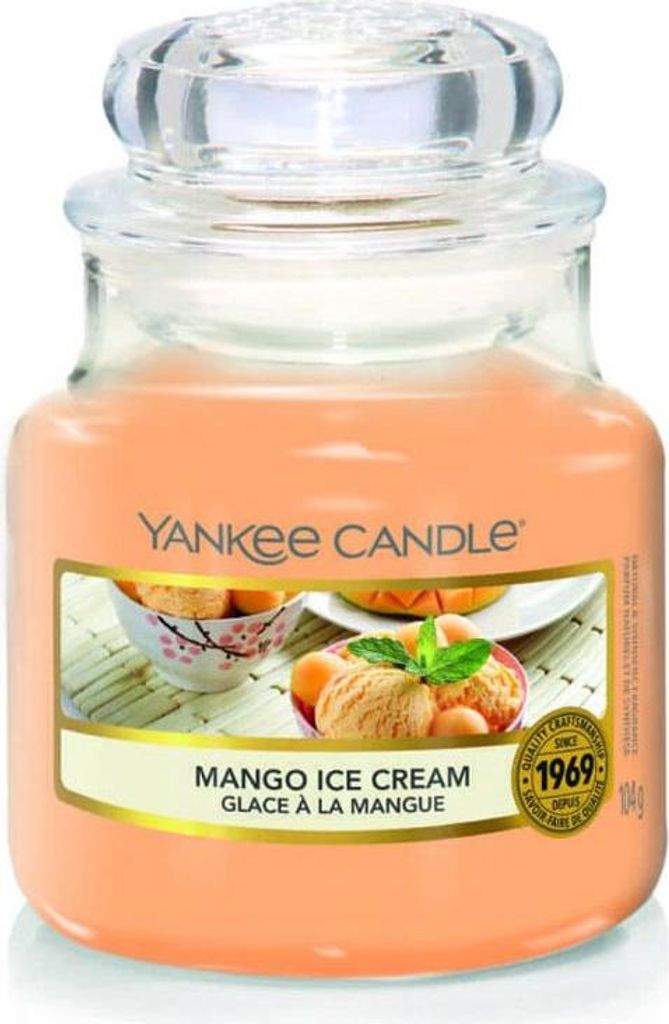 Yankee Candle Classic Small Jar Candles vonná svíčka Mango Ice Cream 104 g