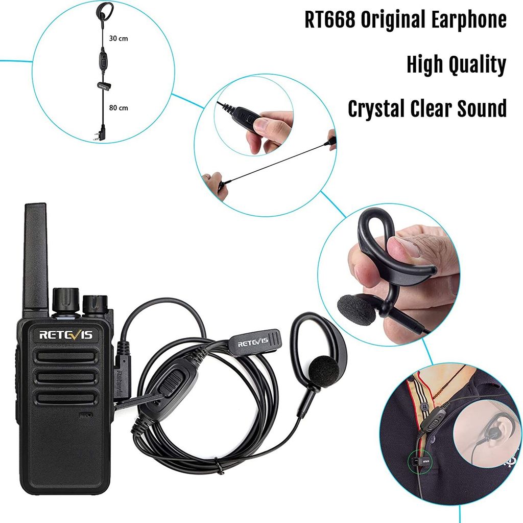 Retevis RT668 Funkgeräte mit Headset, PMR446 | Kaufland.de