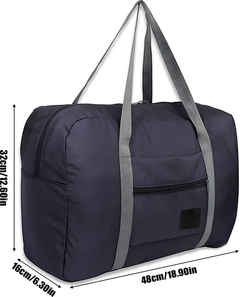 Borsa Pieghevole Idrorepellente 40L-60L: Borsone da Viaggio con Tracolla - 3