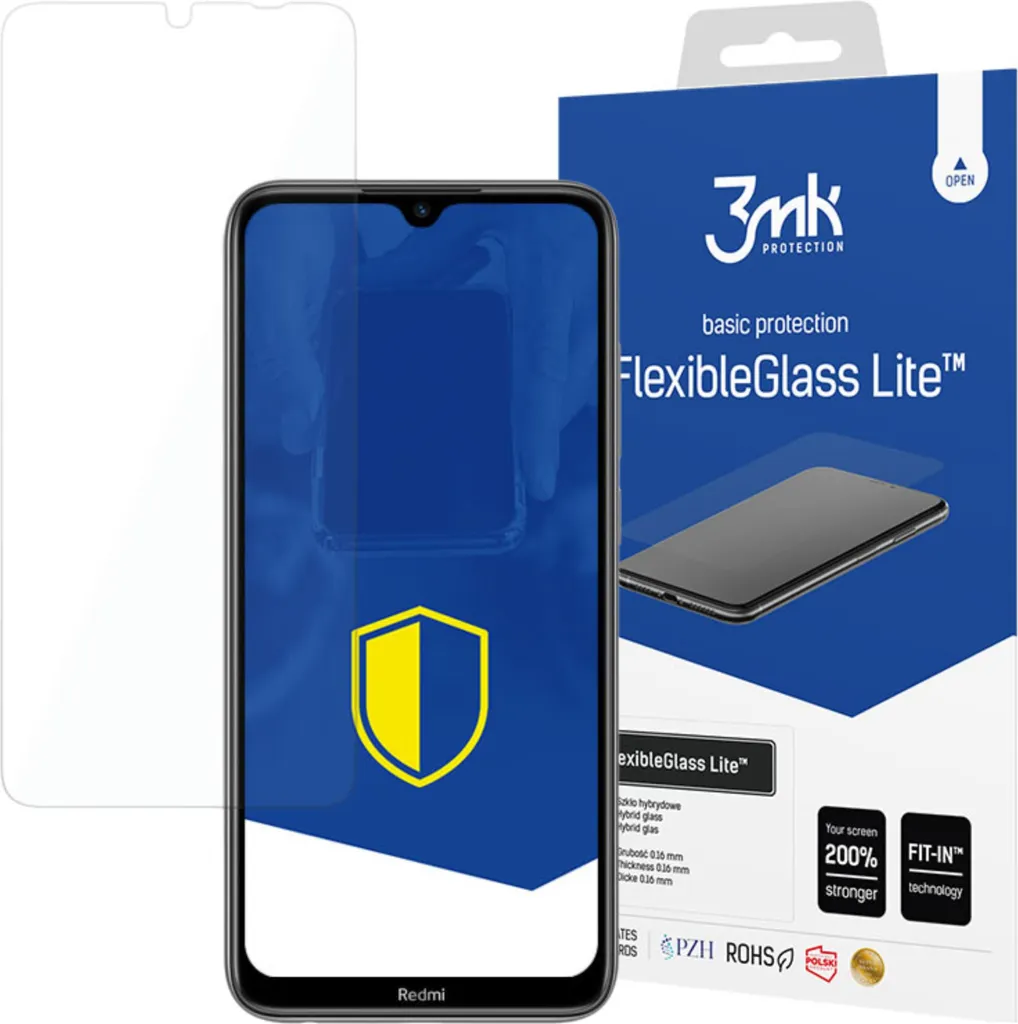 Vetro 3mk FlexibleGlass Lite per Redmi Note 8T - Protezione Anti-Urti