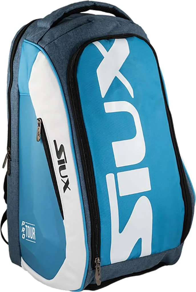 Siux Pro Tour Sac à dos de Padel Bleu One Size - Équipement Officiel - 3