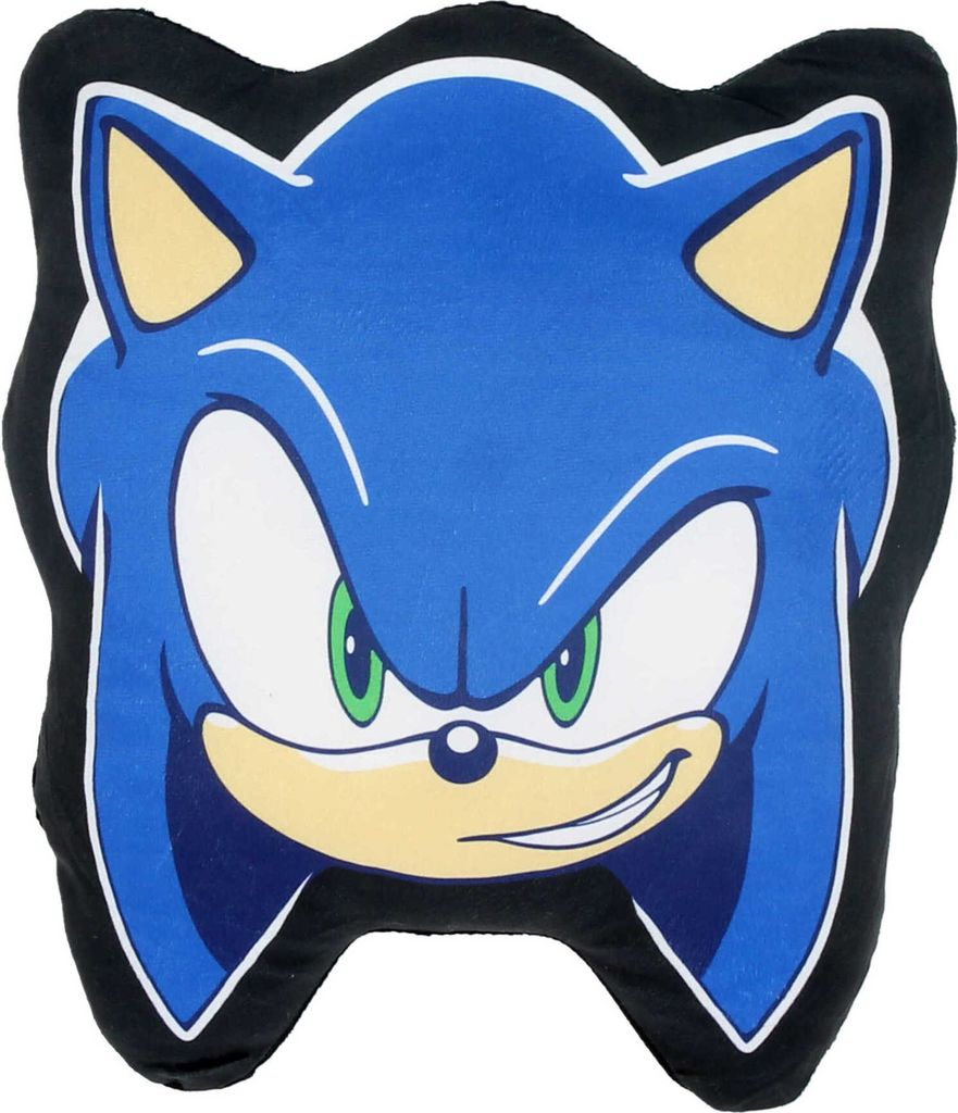 Sonic Kissen Kuscheliges Velourskissen Kopfkissen Dekokissen