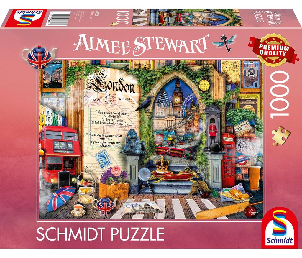 Schmidt Spiele Aimee Stewart: Erinnerungen an London, Puzzle, (1000