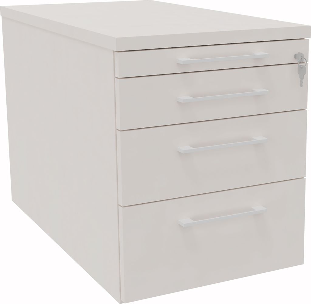 Rollcontainer Teilung 1/2/3/3 B434xT800x540mm Weiß