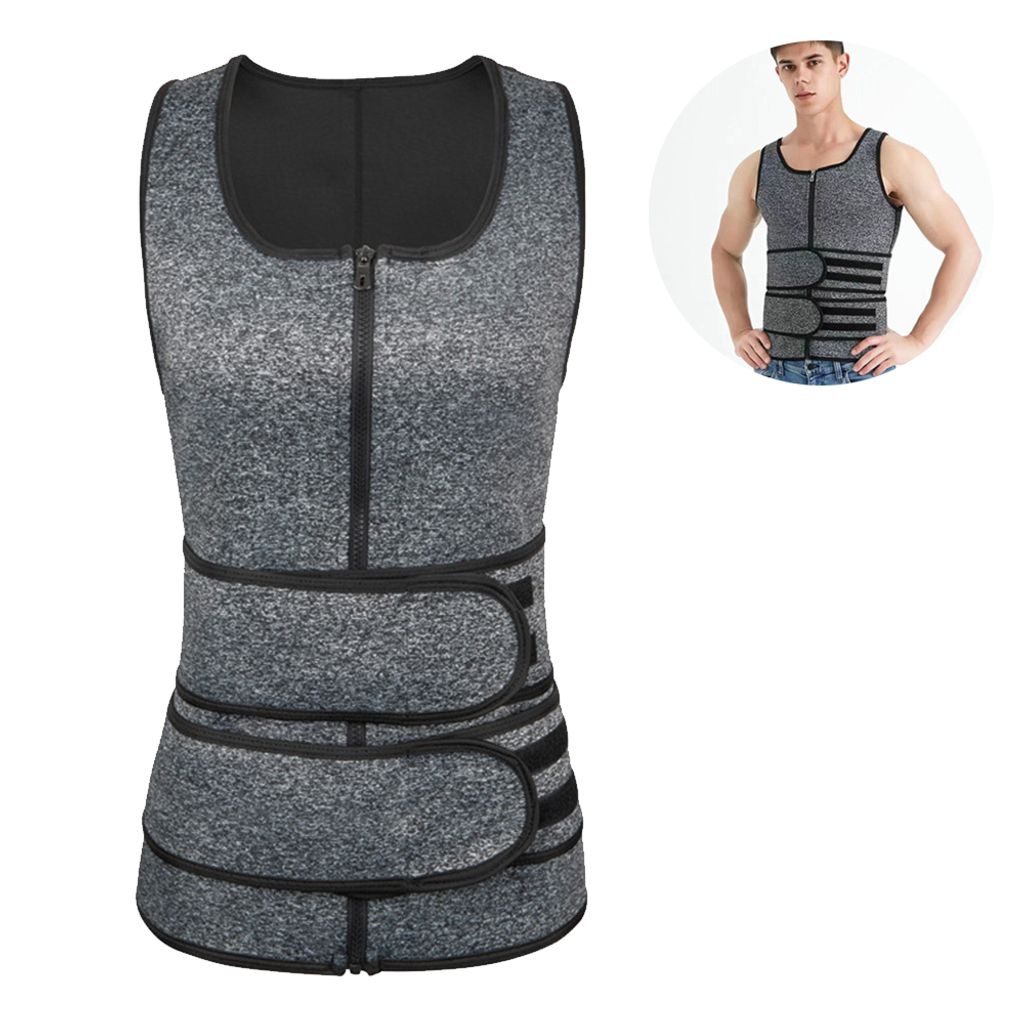 Neopren Sauna Weste Für Herren - Bauchweg Shaper Mit Sauna Effekt