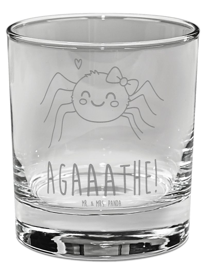 Mr. & Mrs. Panda Tumbler Spinne Agathe Freude - Transparent Produktbild 