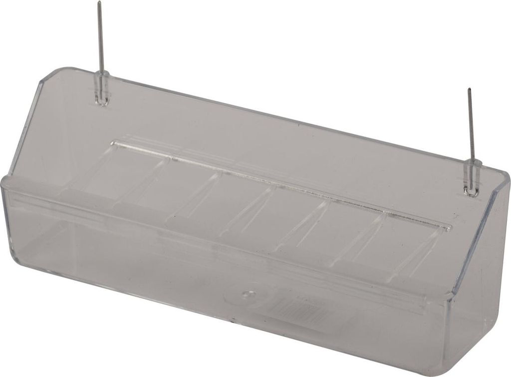 Duvo+ Futternapf Kunststoffschale transparent, Maße: 20 x 6 x 4 cm