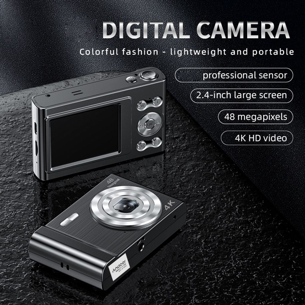 Andoer 4K digitální fotoaparát, videokamera, 48 MP, Obrázek produktu 4
