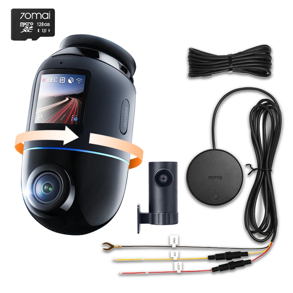 70mai Dashcam 4K Omni X800 + Heckkamera RC14 + 4K Hardwire Produktbild 