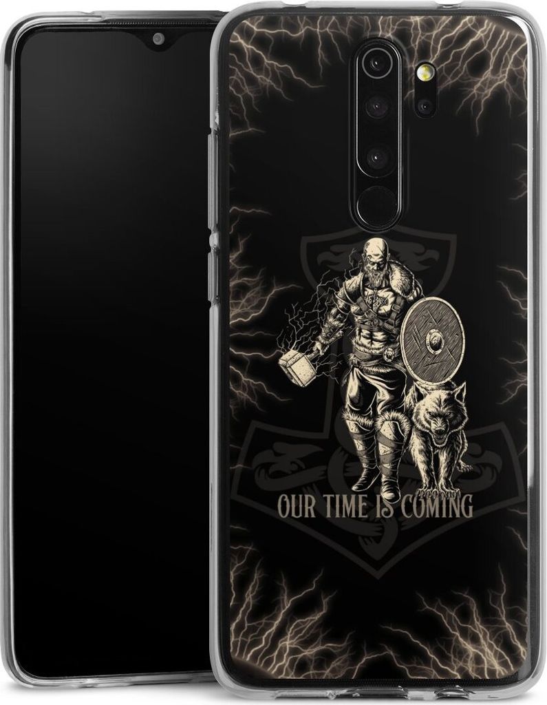 DeinDesign Handyhülle für Xiaomi Redmi Note 8 Pro Silikon Hülle Case Smartphone Schutzhülle Serienmotiv Vikings Wikinger