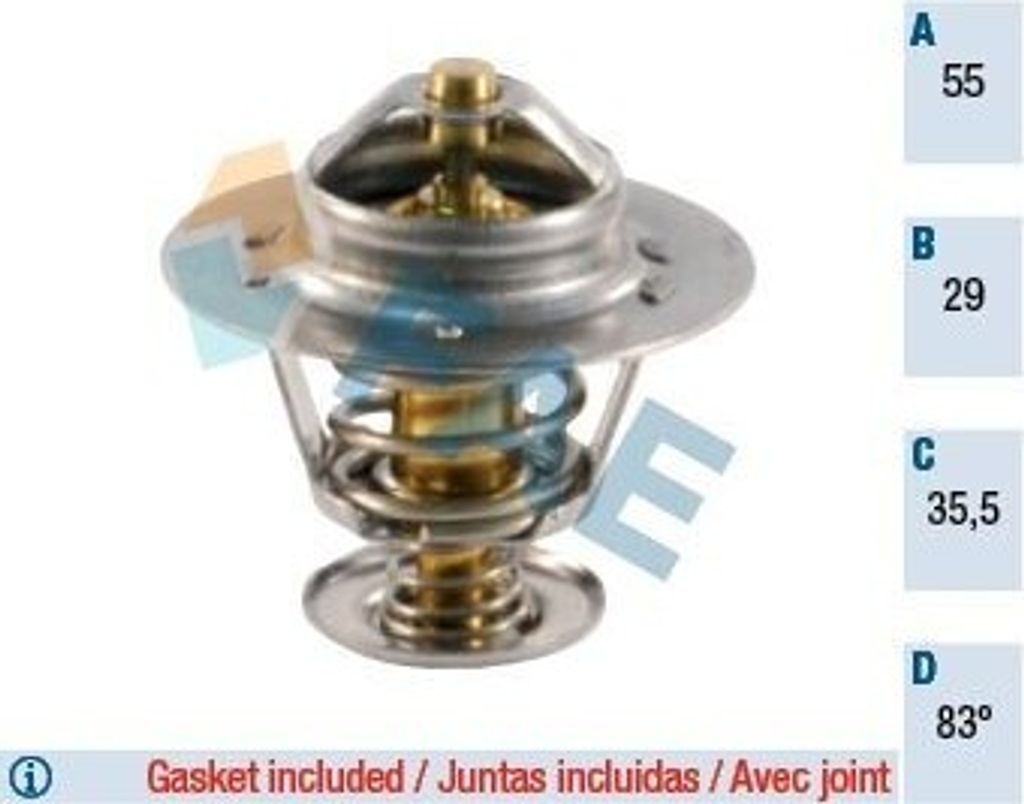 FAE Thermostat Kühlmittel 83°C für FIAT DUCATO Pritsche/Fahrgestell (230) DUCATO Kasten (244) DUCATO Pritsche/Fahrgestell (244) DUCATO Bus (230)