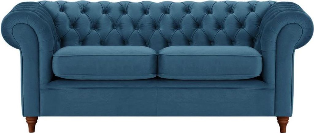 Dreisitzer-Sofa Chesterfield-Velluto 11-dark oak