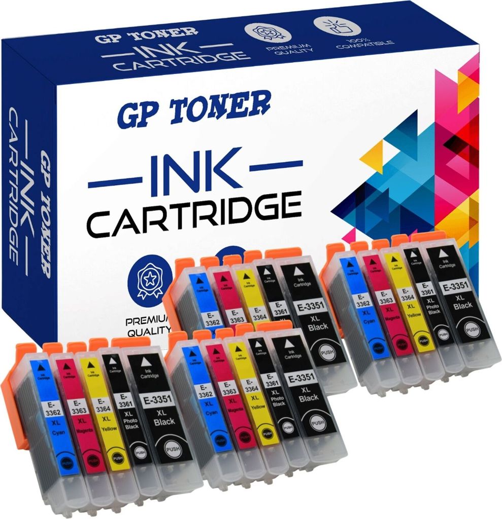 20x Inkoustové kazety pro Epson 33XL XP530 XP640 XP900 Obrázek produktu 