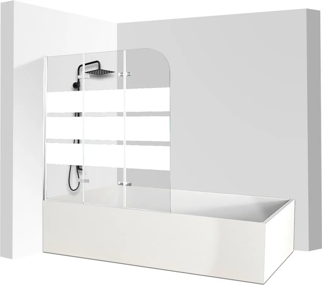 Jopassy Schermo Doccia 120x140cm Pieghevole Vetro 6mm NANO Easy Clean