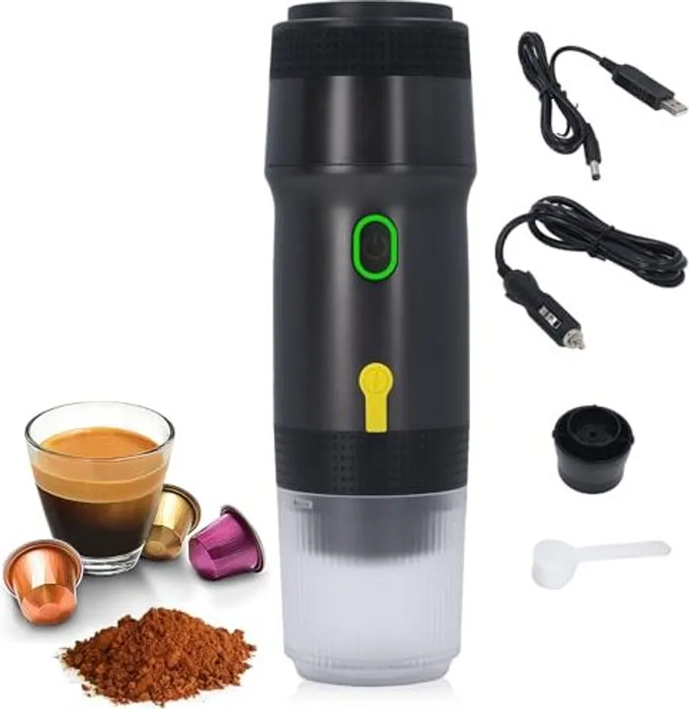 Macchina Espresso per Auto Ciciglow - 12V/24V USB 3 in 1 Portatile