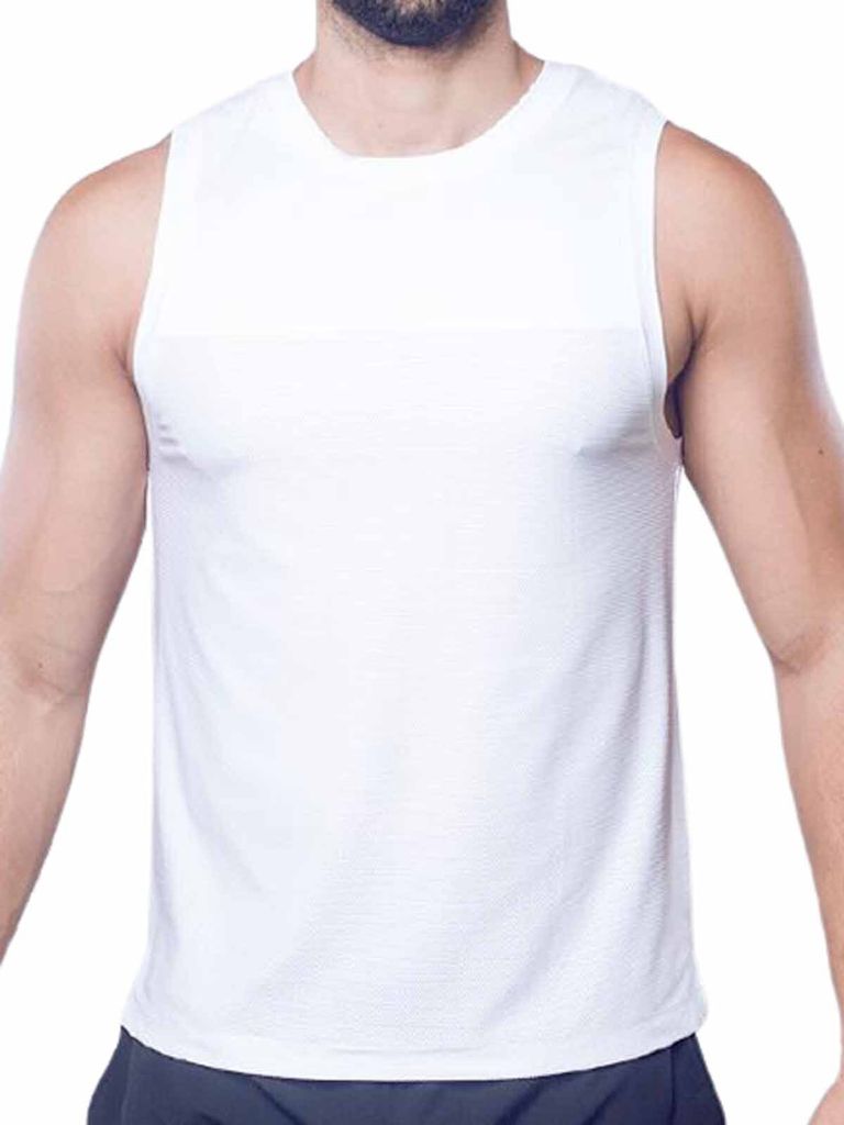 Supawear Solid And Mesh Tank Top White M