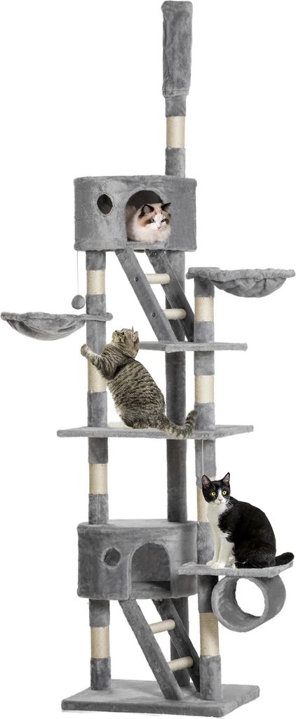 Pawhut Katzenbaum Kratzbaum Kletterbaum deckenhoch Produktbild 