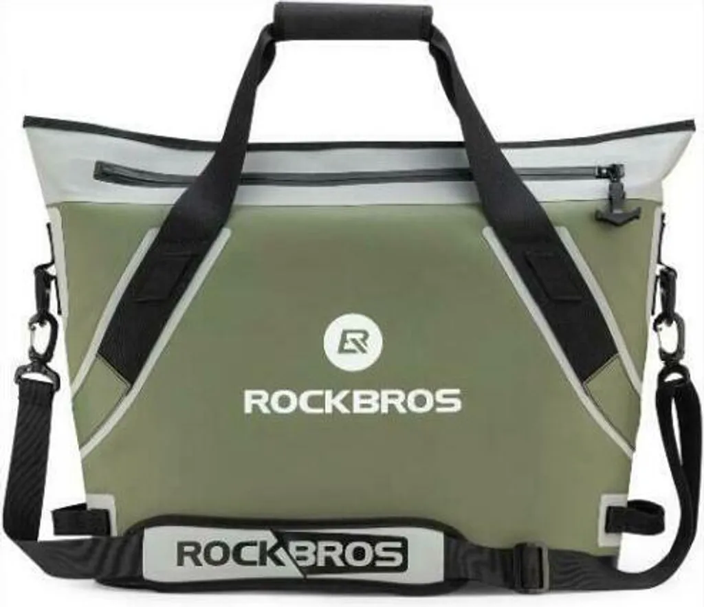 ROCKBROS 22L Cooler Bag Borsa termica isolata Borsa da picnic impermeabile Borsa da pranzo, verde, DHL mantenere fresco fino a 48 ore, durevole per esterni, campeggio, pesca, picnic, viaggi
